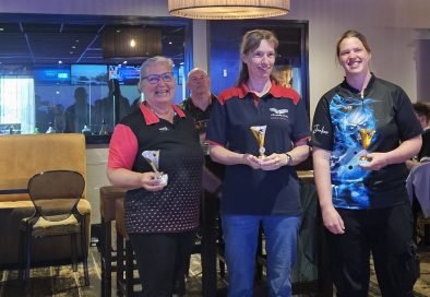 De dameswinnaars van het verenigingskampioenschap 2026 met hun bekers